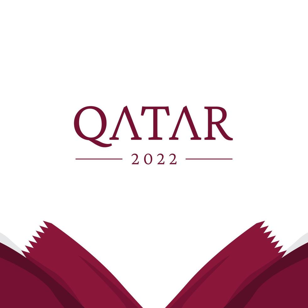 Qatar independence day banner design template vector