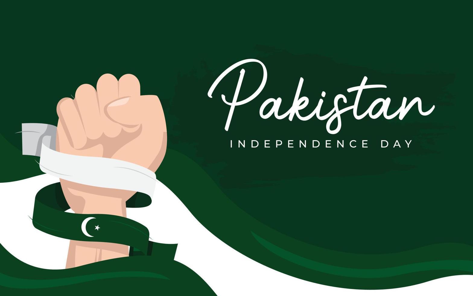 pakistan independence day banner design template vector