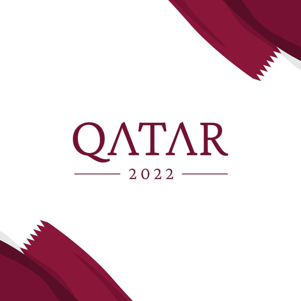 plantilla de diseño de banner del día de la independencia de qatar vector