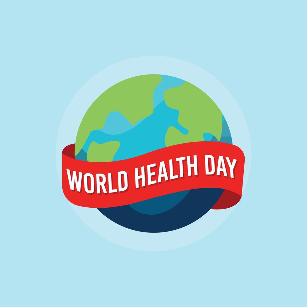 World healthy day design template vector