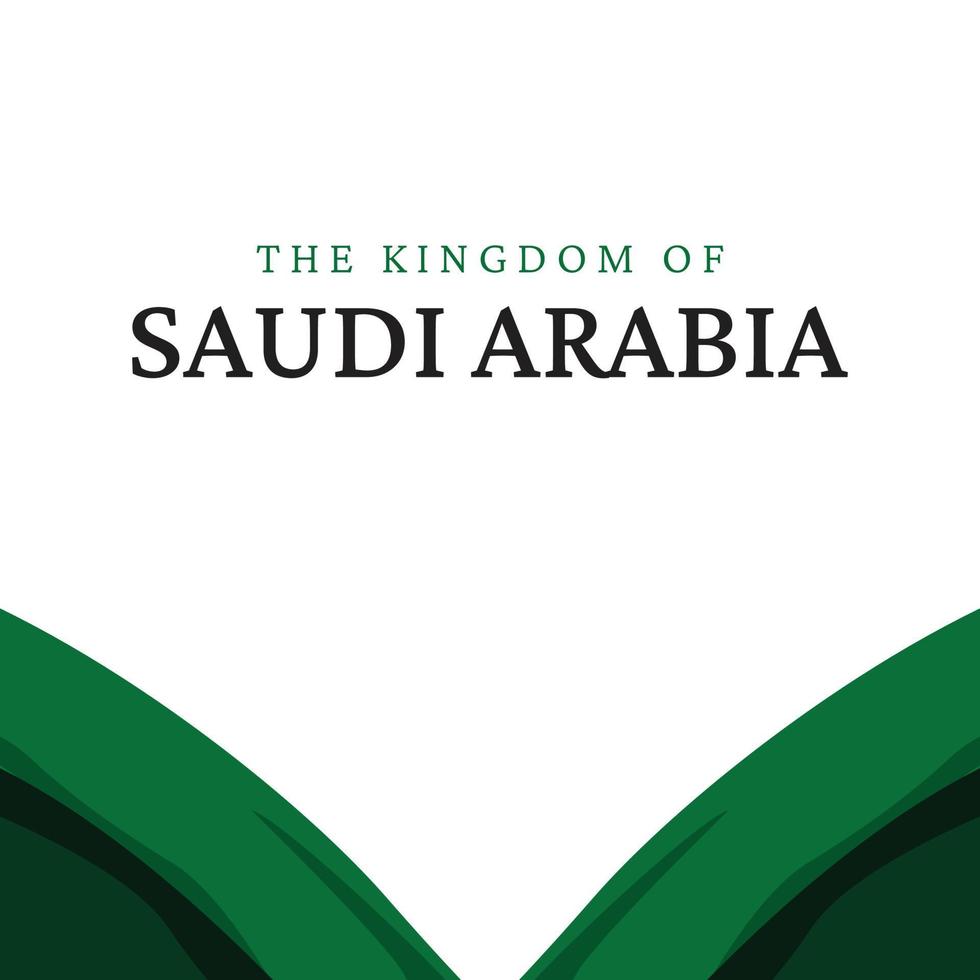 plantilla de diseño de banner del día de la independencia de arabia saudita vector