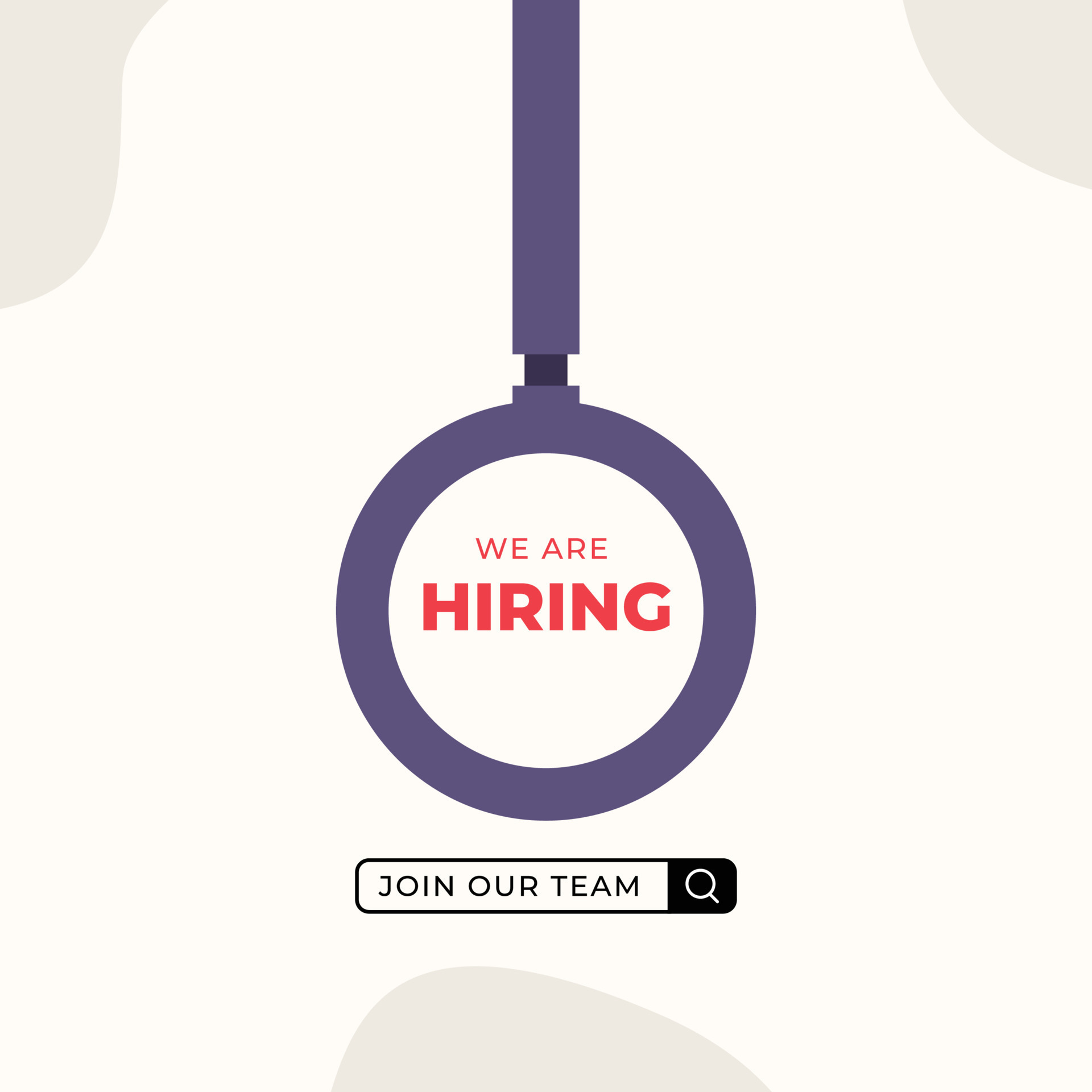 We are hiring design template 17446917 Vector Art at Vecteezy