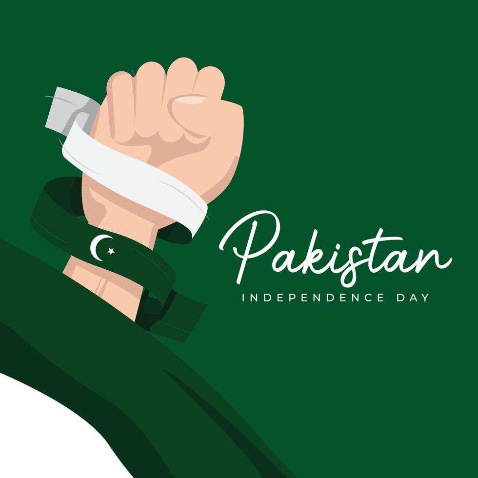 pakistan independence day banner design template vector