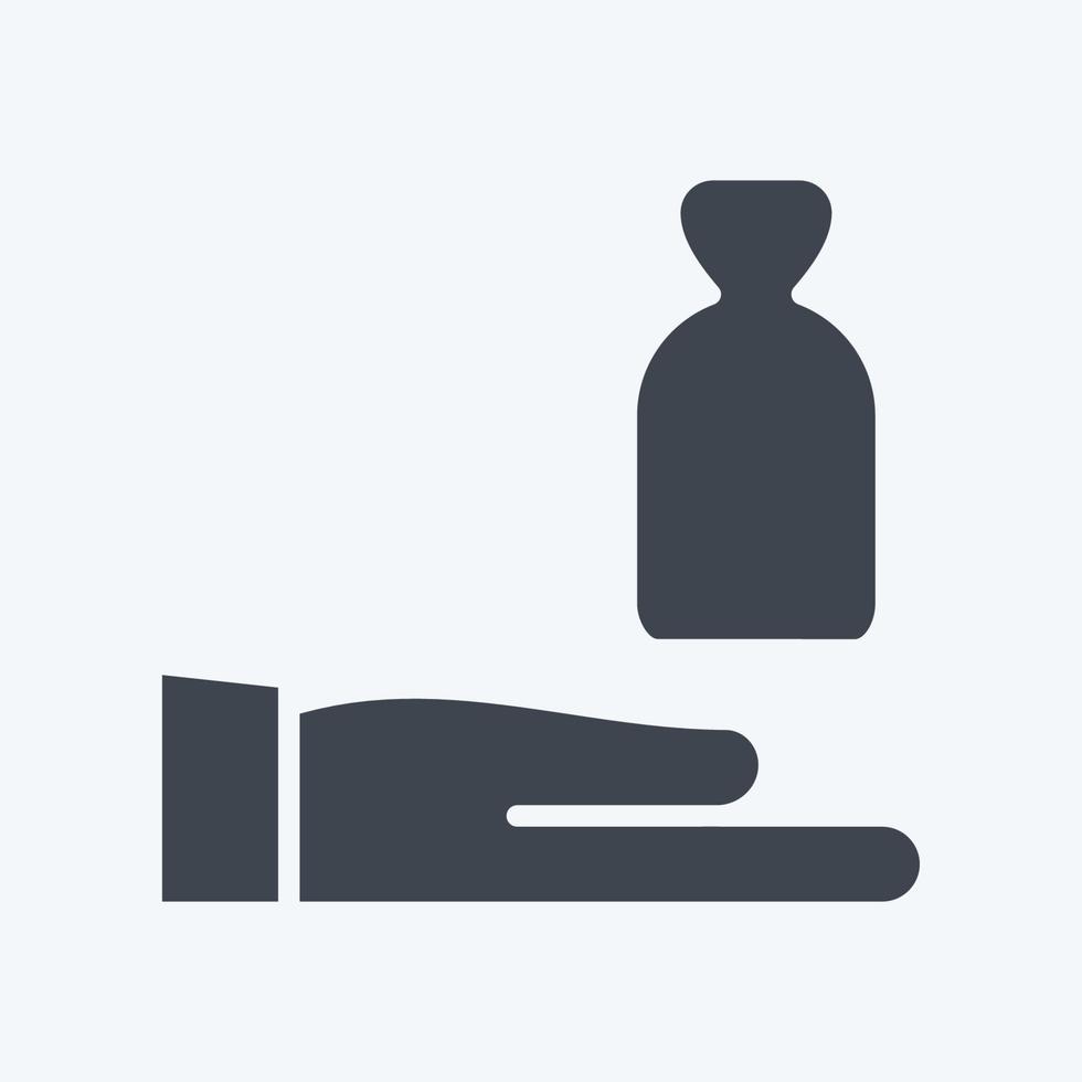Icon Sponsorship. related to Volunteering symbol. glyph style. Help and support. friendship vector