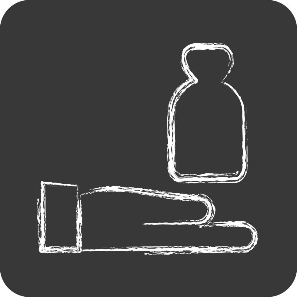 Icon Sponsorship. related to Volunteering symbol. chalk style. Help and support. friendship vector