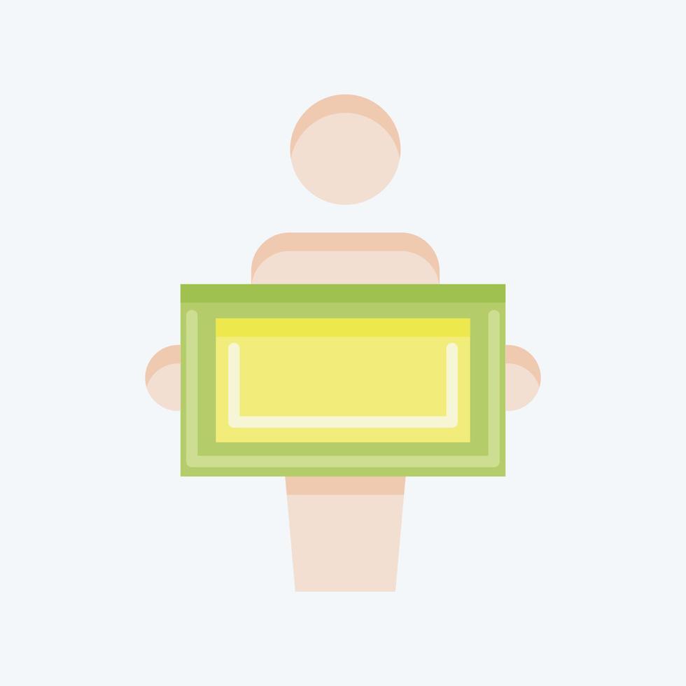 Icon Donation. related to Volunteering symbol. flat style. Help and support. friendship vector