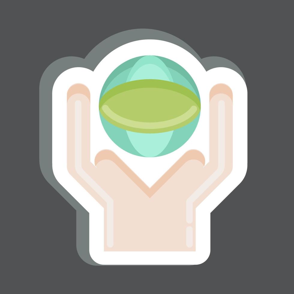 Sticker Environmental. related to Volunteering symbol. Help and support. friendship vector