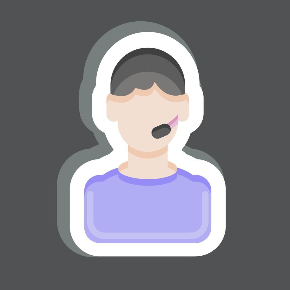Sticker Support. related to Volunteering symbol. Help and support. friendship vector