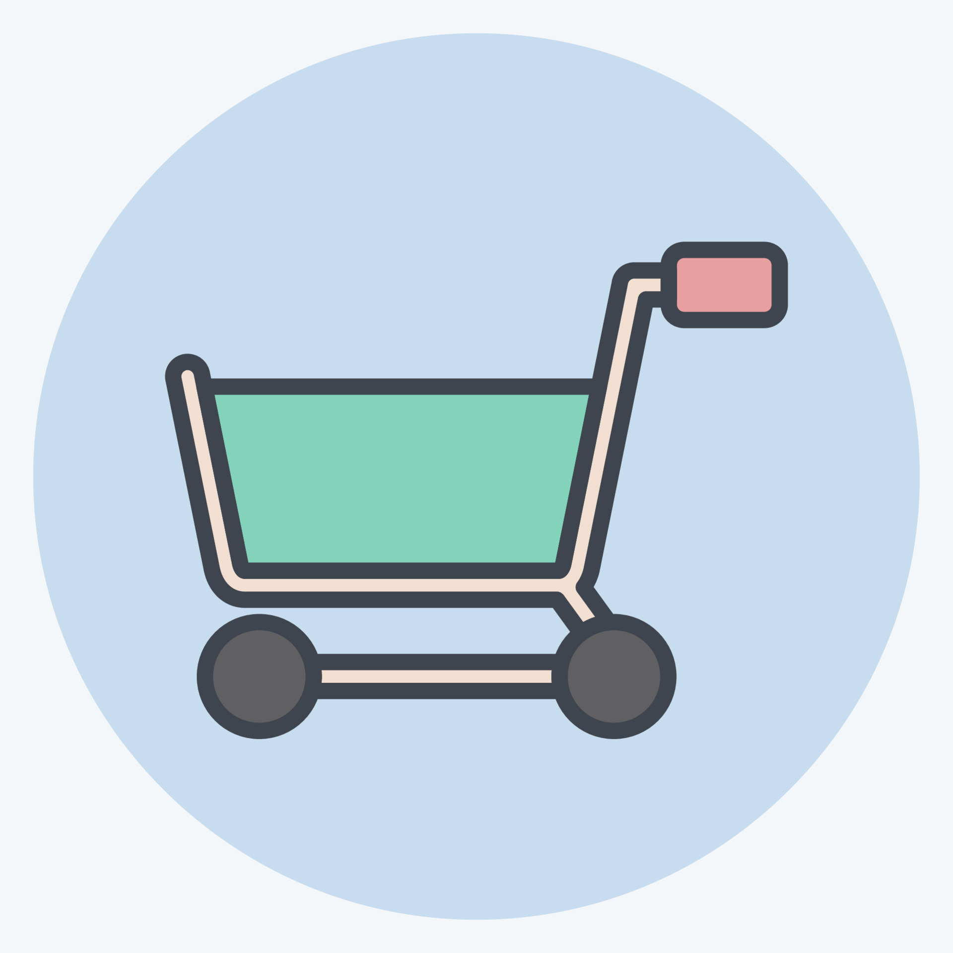 Icon Shopping Cart. related to Online Store symbol. color mate style