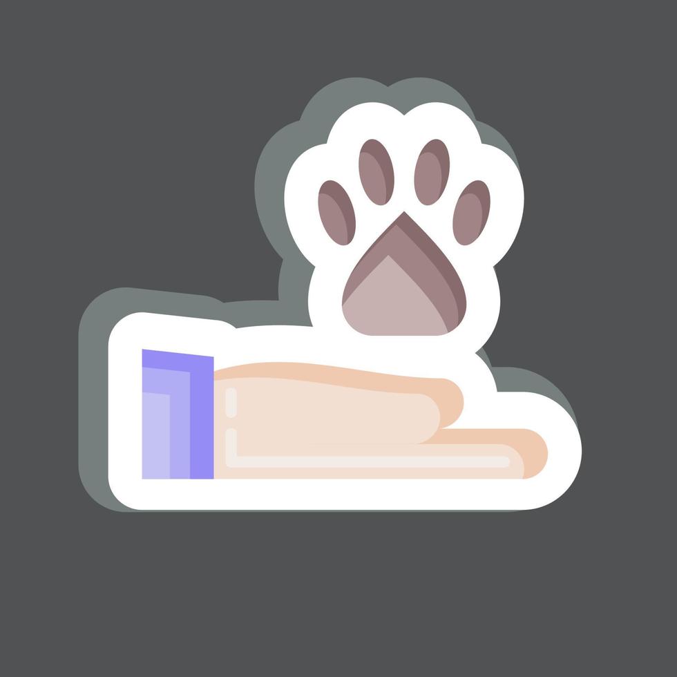 Sticker Animal Shelter. related to Volunteering symbol. Help and support. friendship vector