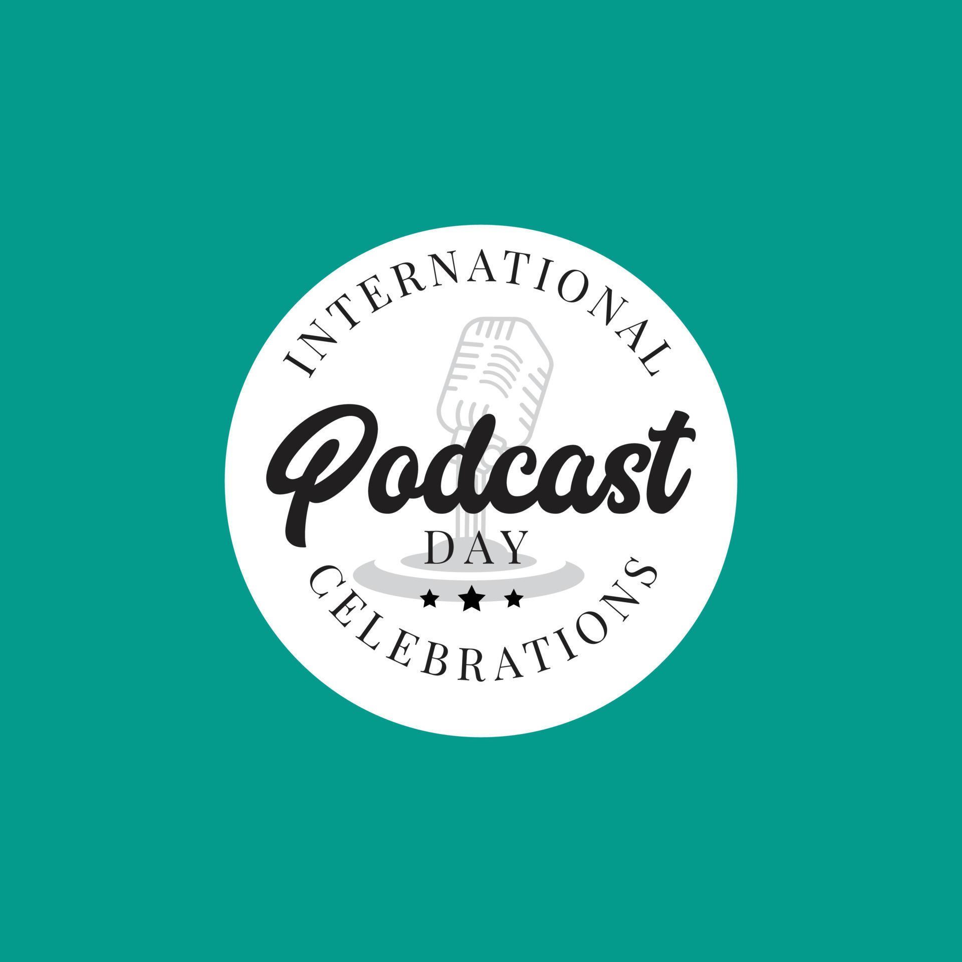 International podcast day template 17447245 Vector Art at Vecteezy