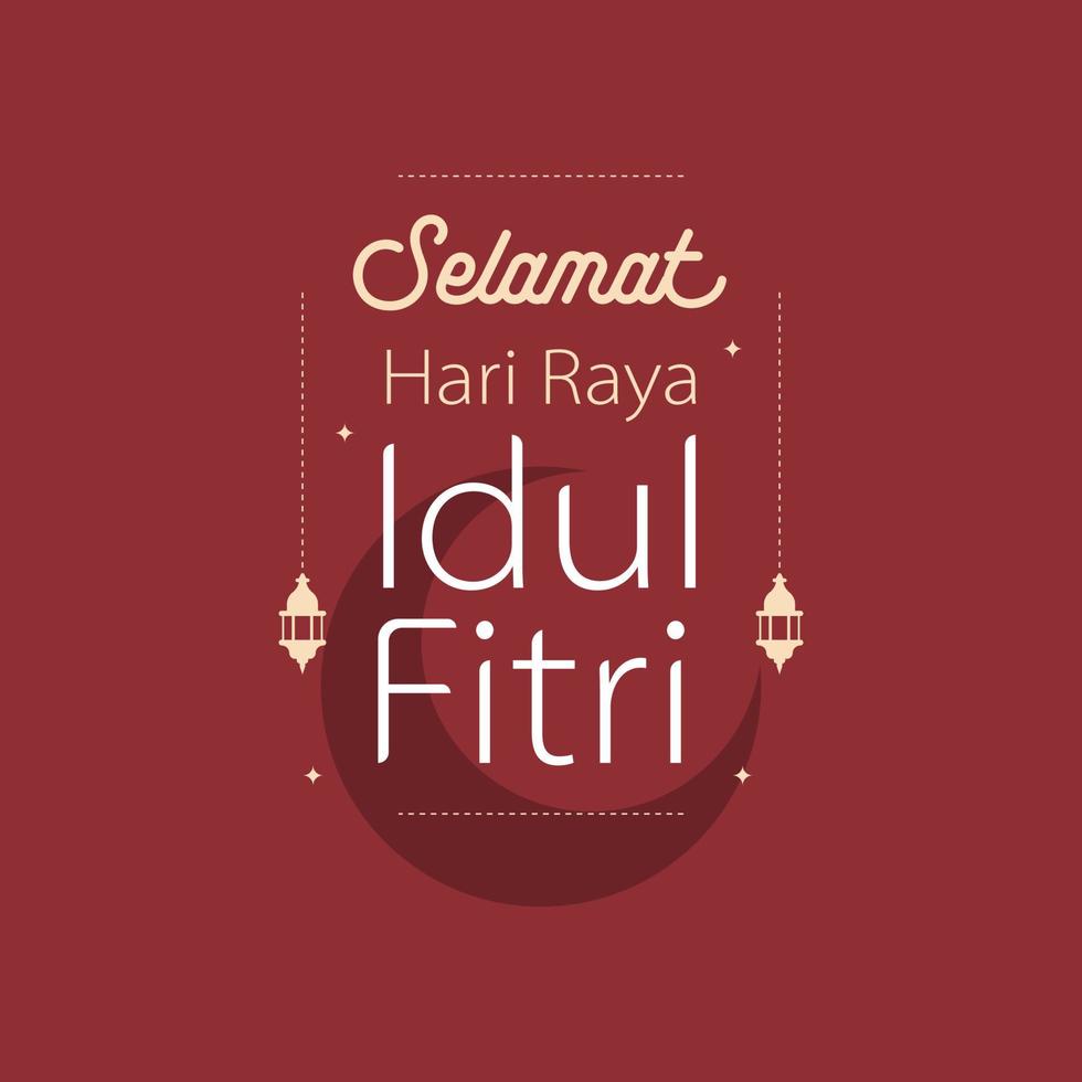 eid al fitri design template vector