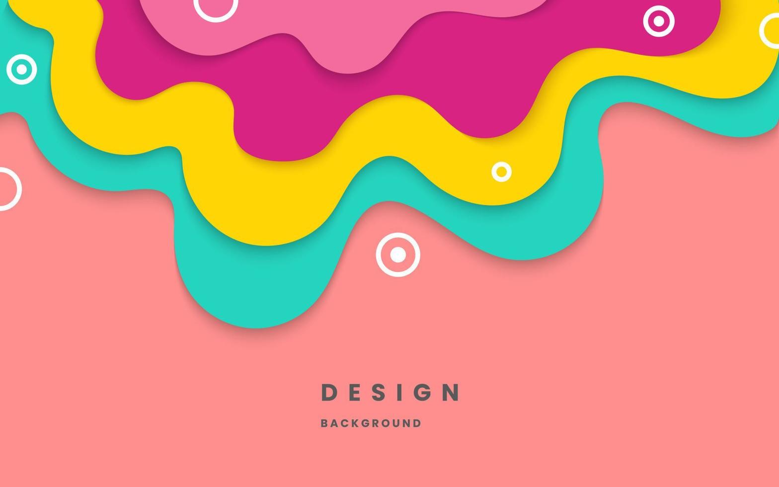 Abstract colorful modern elegant design background. abstract rainbow fluid shapeand and geometric background. illustration vector 10 eps.