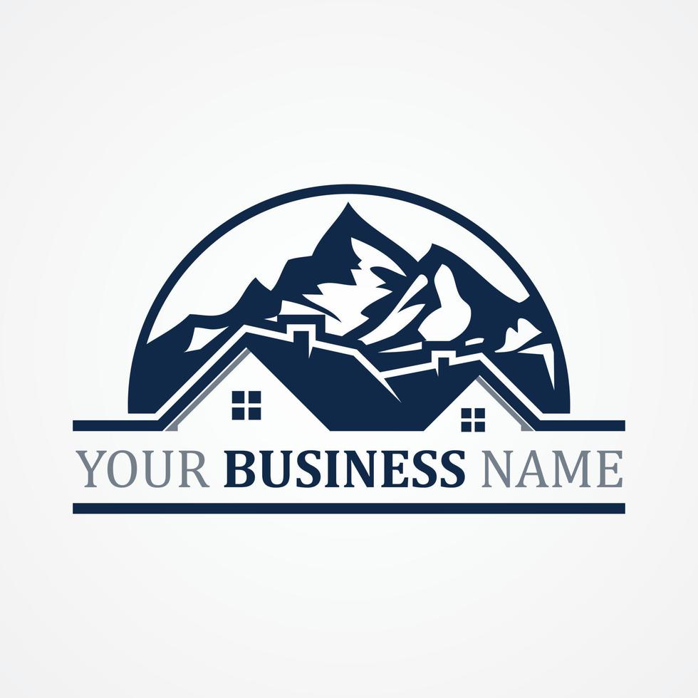 Abstract design symbol for real estate company or agency vector