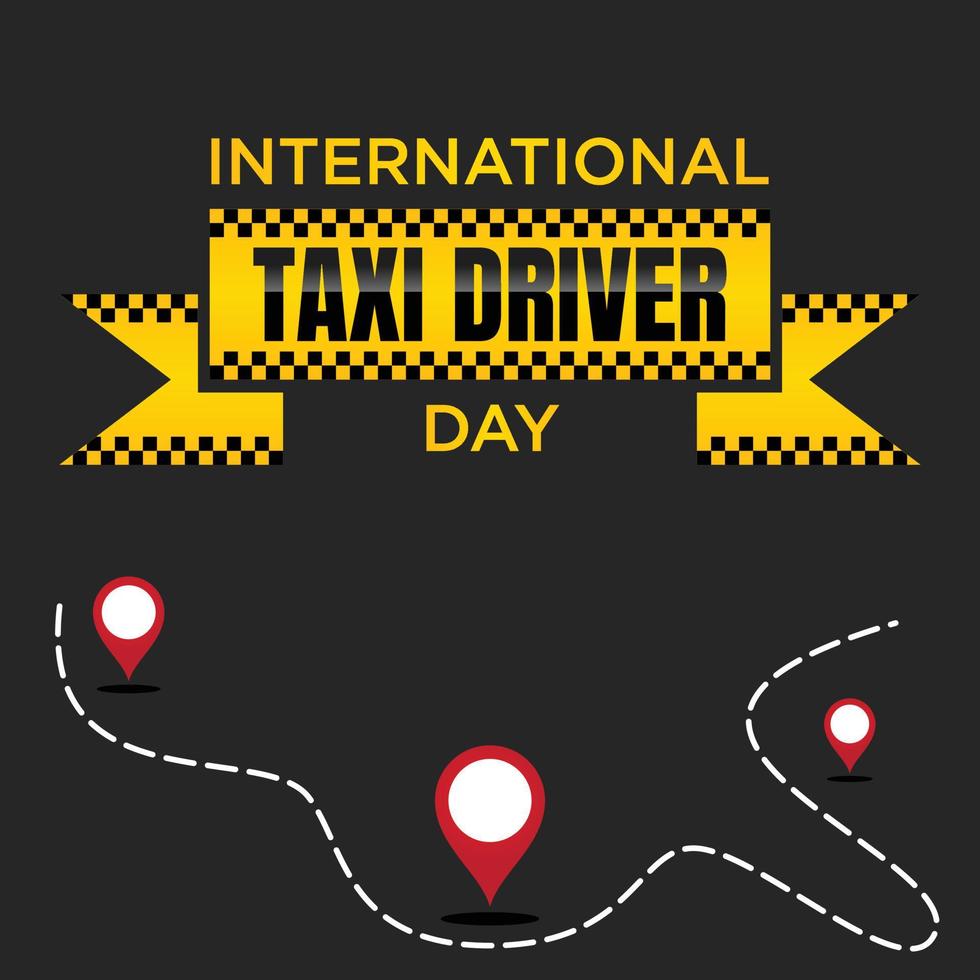International Taxi Driver Day template design for element design vector