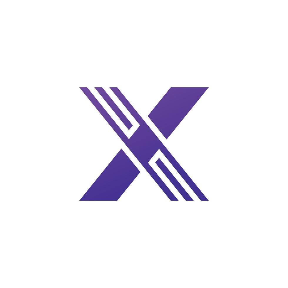 X Logo Design and template. vector