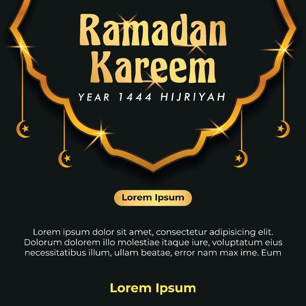 social media post greeting card ramadan and muslim holidays vector