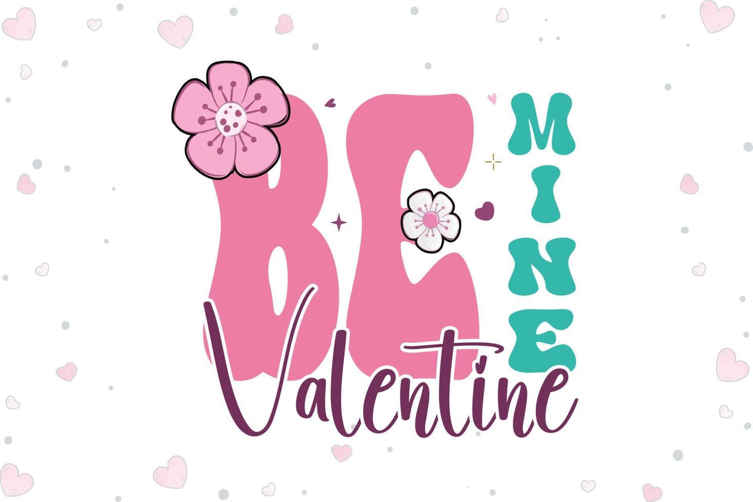 ser mío día de san valentín svg diseño vector