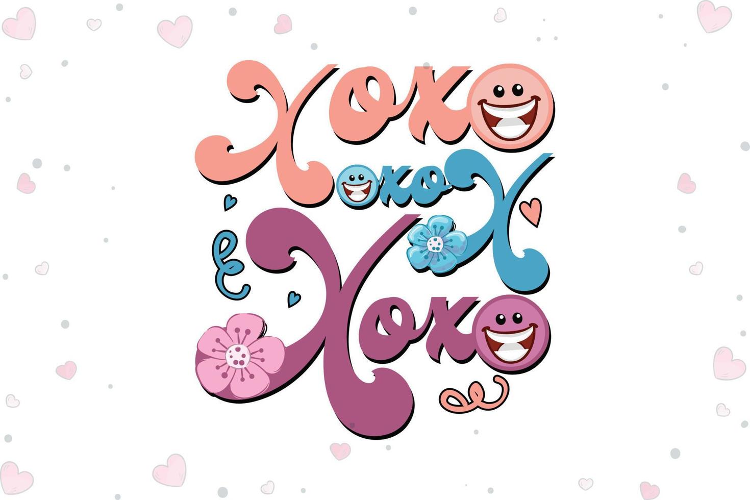 Xoxo Valentines Day SVG Love vector