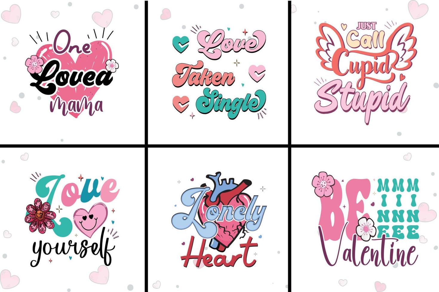 Valentine Day SVG Design vector