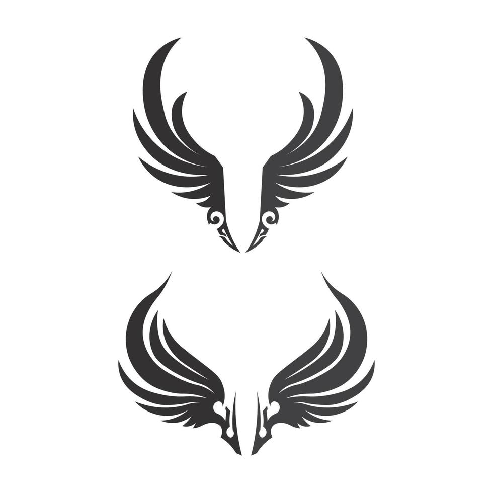 Wings logo vector icon symbol illustration design template