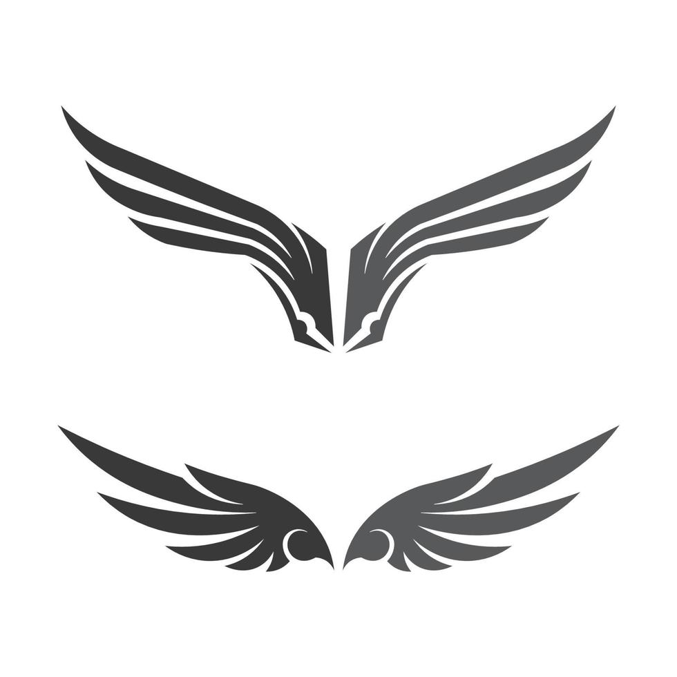 Wings logo vector icon symbol illustration design template