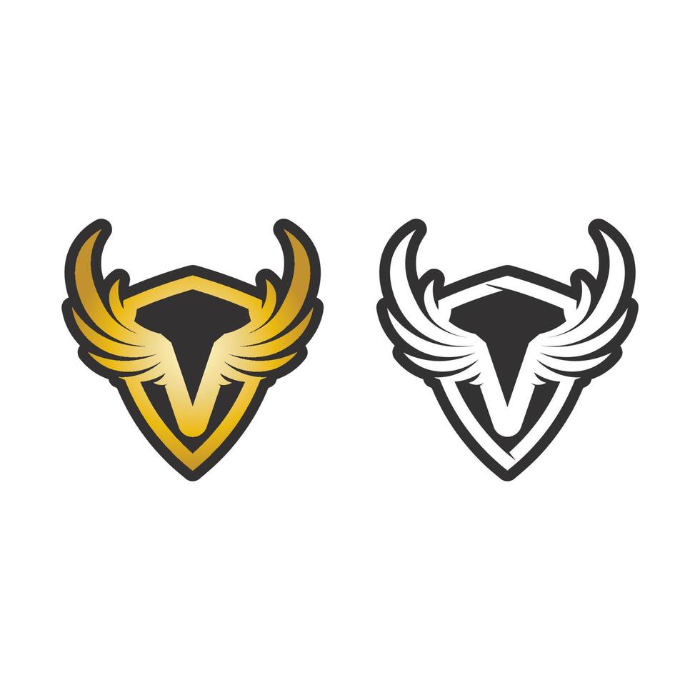 Wings black icons vector set. Modern minimalistic design set