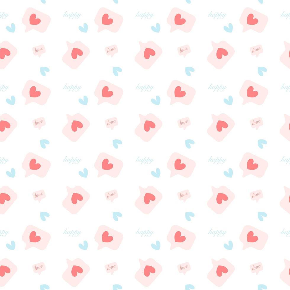 Premium Photo  Seamless pattern with pink polygonal paper heart shape on  mint color paper. love concept.
