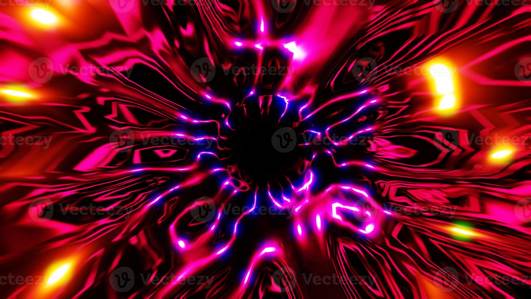 violet orange space lights, new stars energy vj loop templete 3d render illustration photo