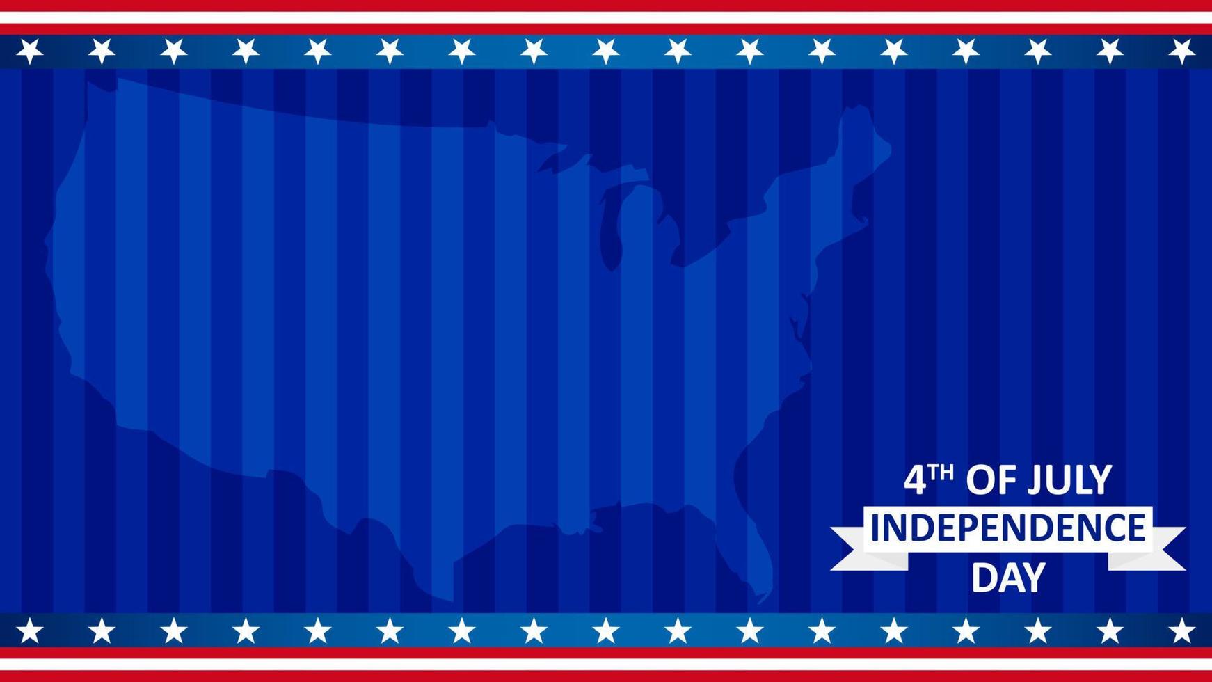 happy independence day 4 th of july web banner flyer with copy space area text space vector