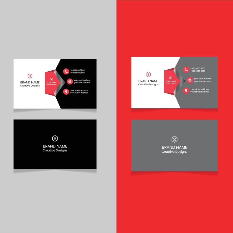 WebBusiness card design vector template clean beautiful