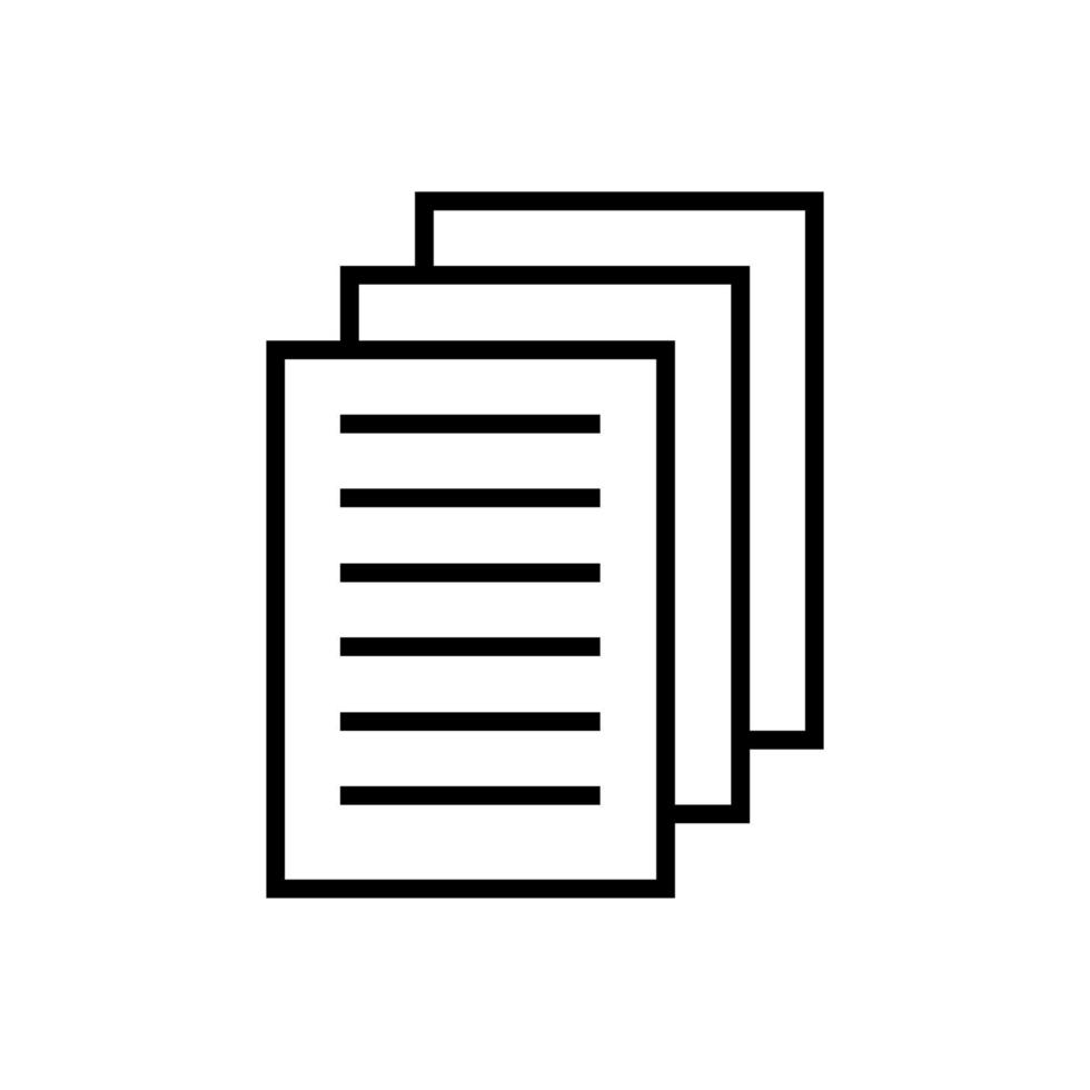 vector icono de documento