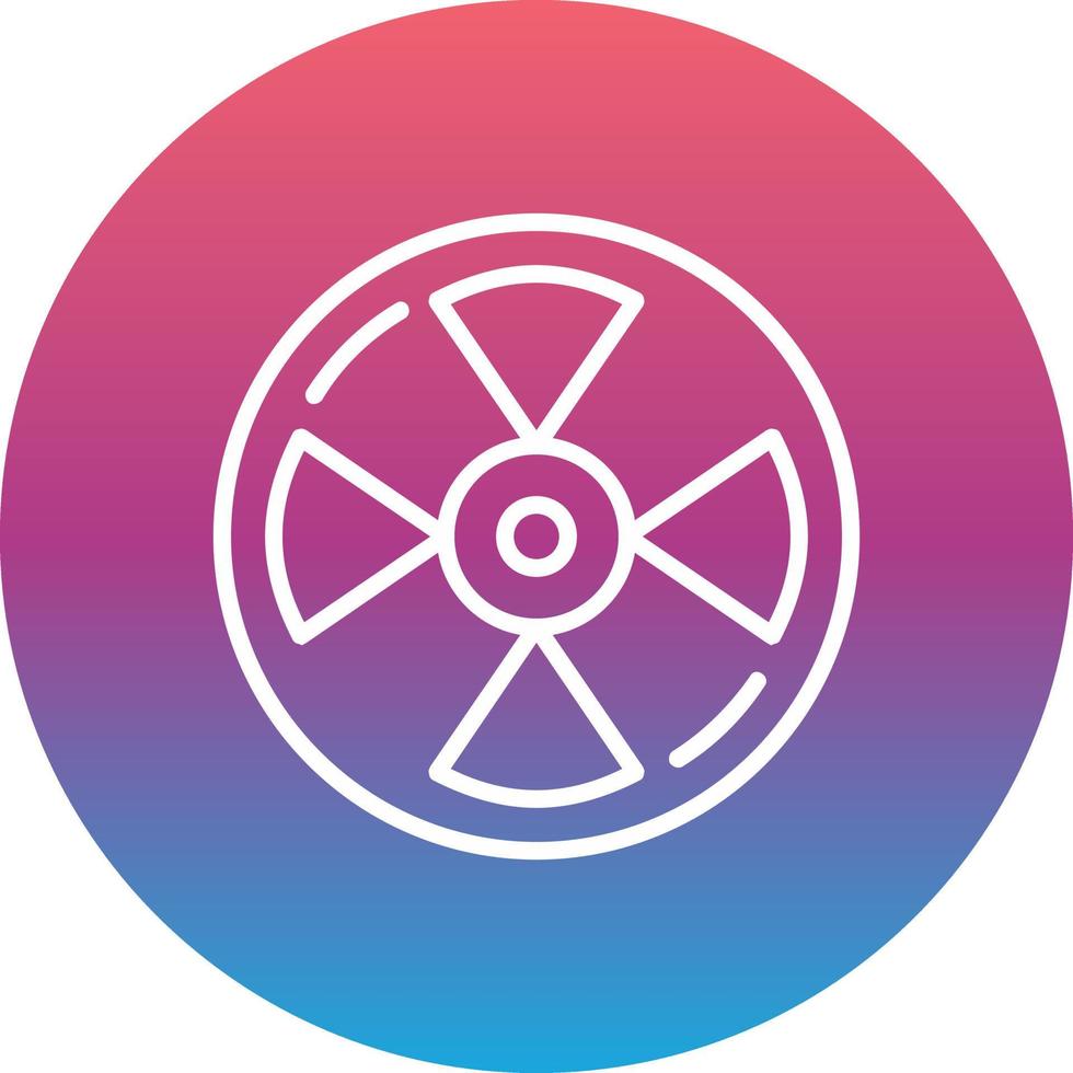 Radiation Sign Vector Icon