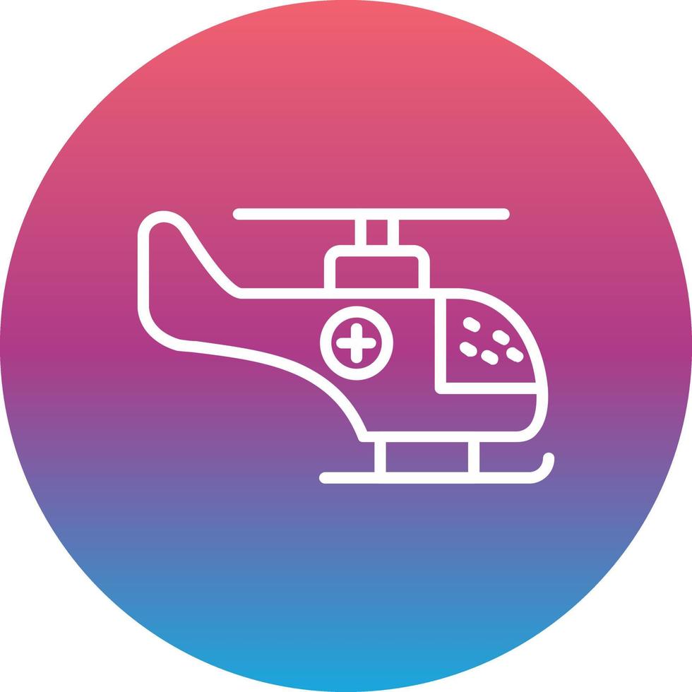 icono de vector de helicóptero