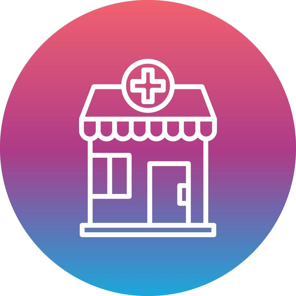 Pharmacy Building Vector Icon