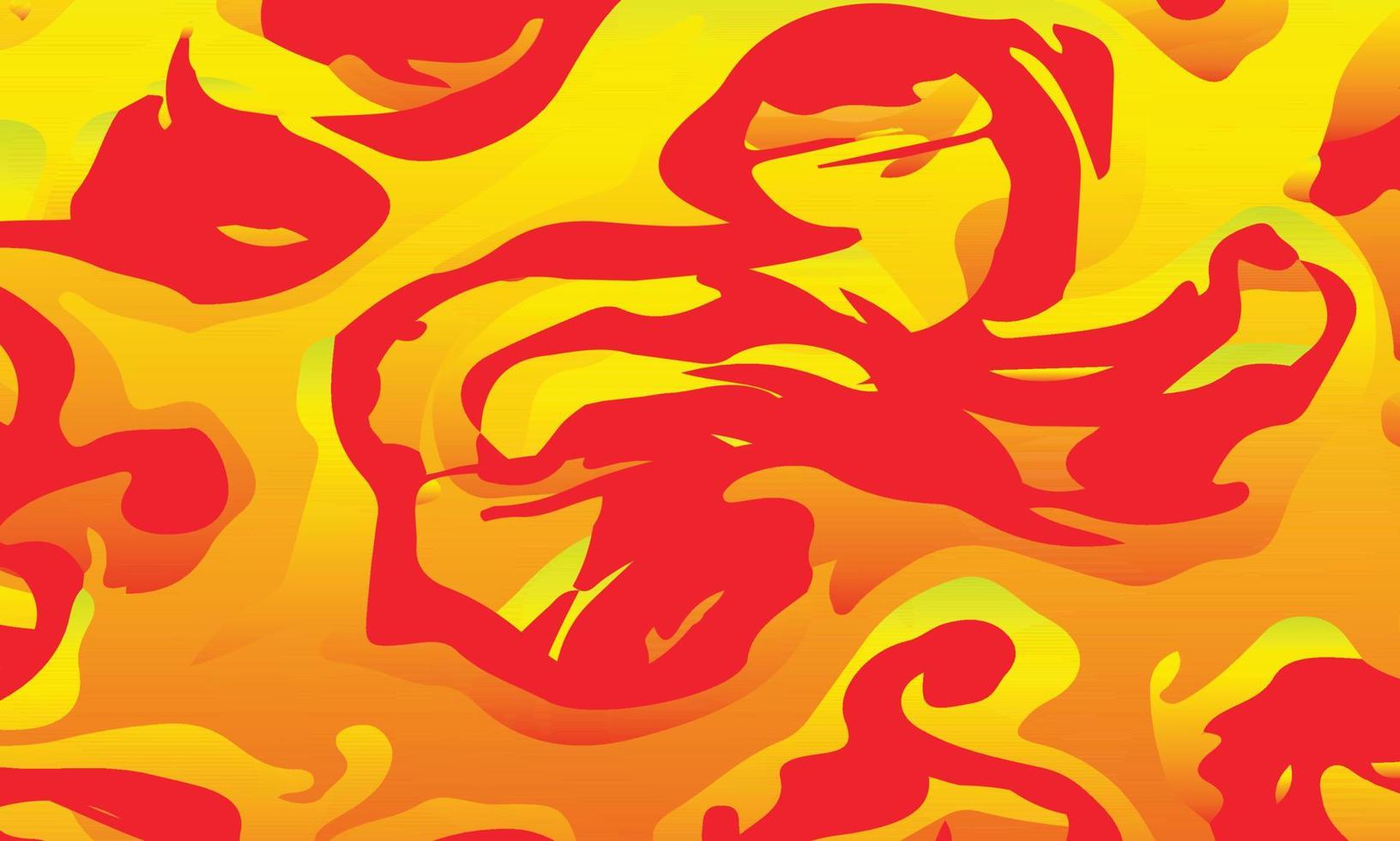 fondo con fuego, fondo de llama de fuego rojo y naranja vector