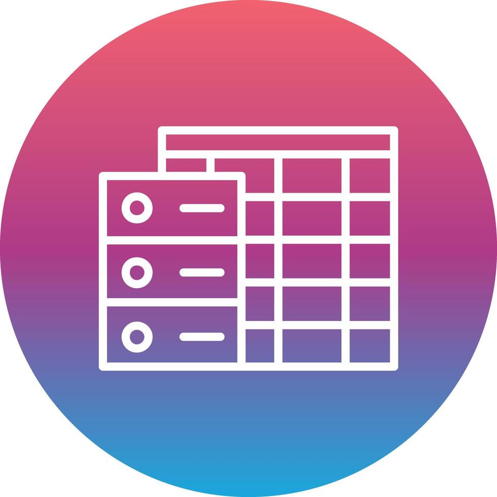 Data Table Vector Icon