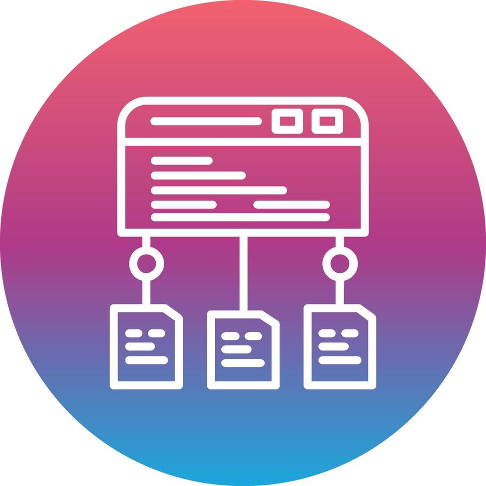 Data Flow Vector Icon