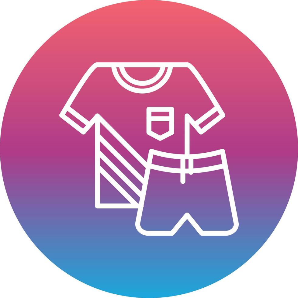 icono de vector de ropa deportiva