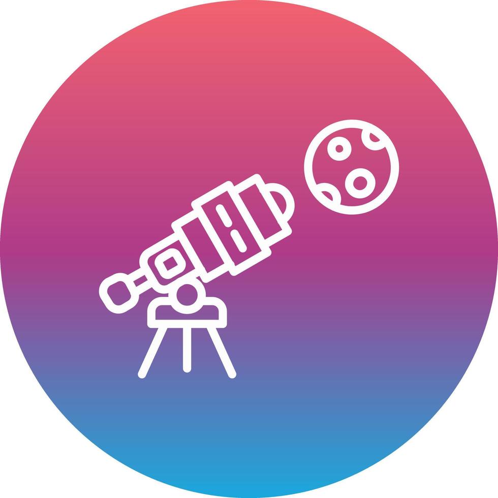 icono de vector de telescopio