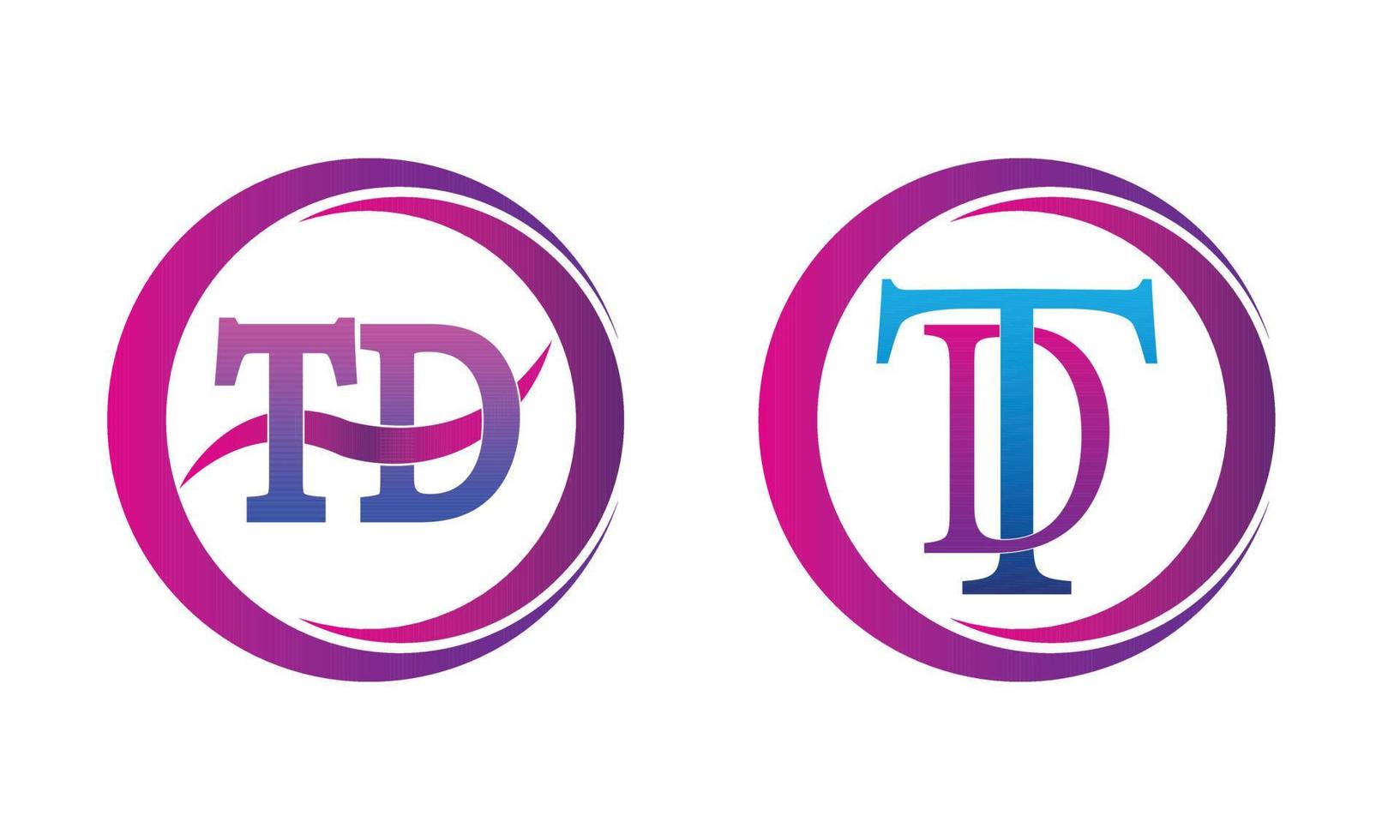 td logo tulubulu design illustration vector logo design