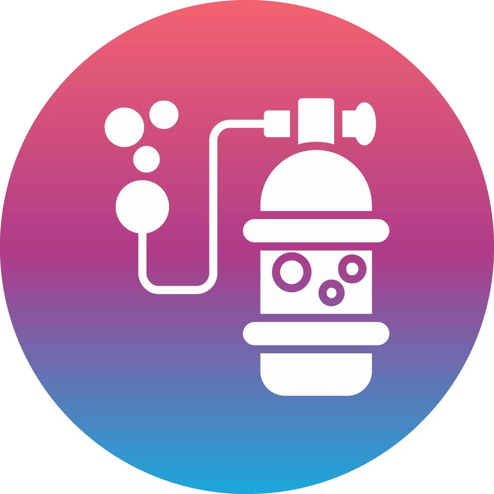 Oxygen Cylinder Vector Icon