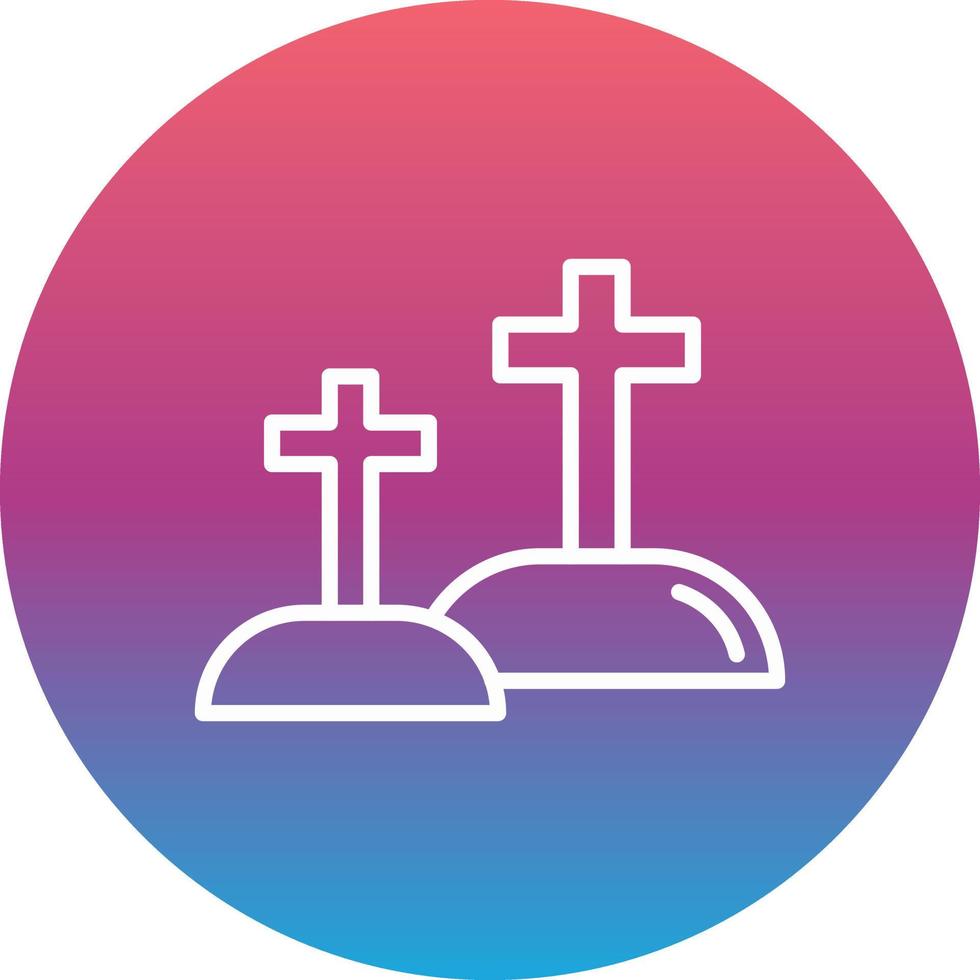 icono de vector de cementerio