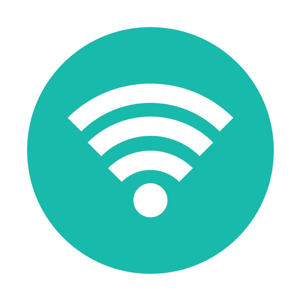 wifi signal icon on white background vector