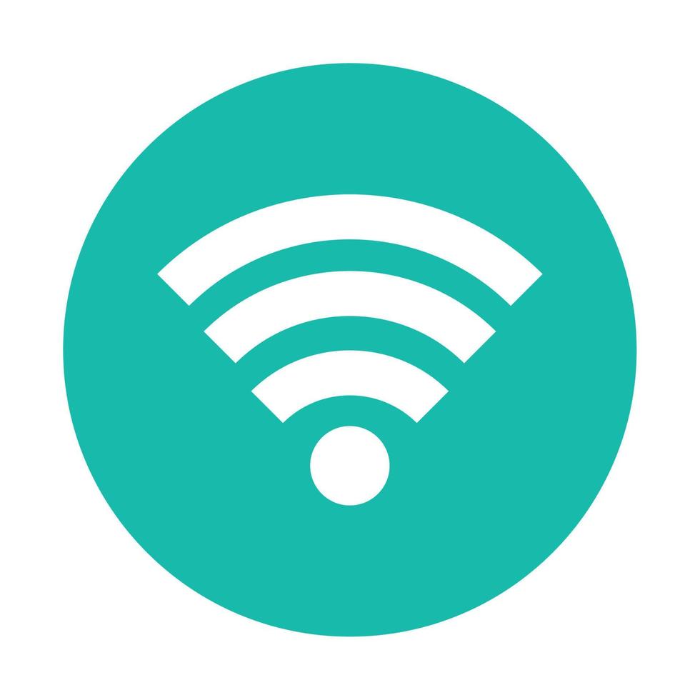 icono de señal wifi sobre fondo blanco vector