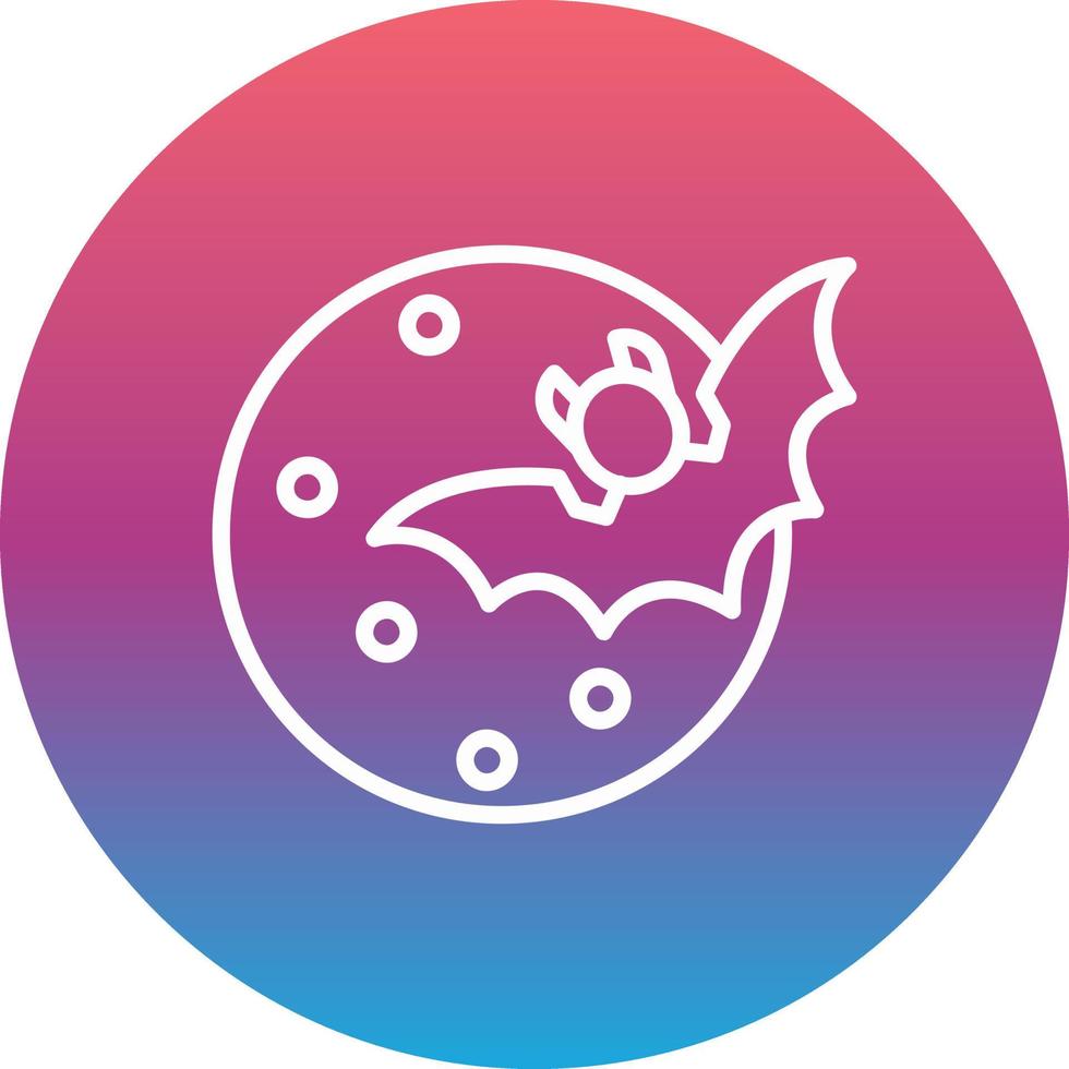 icono de vector de luna de halloween