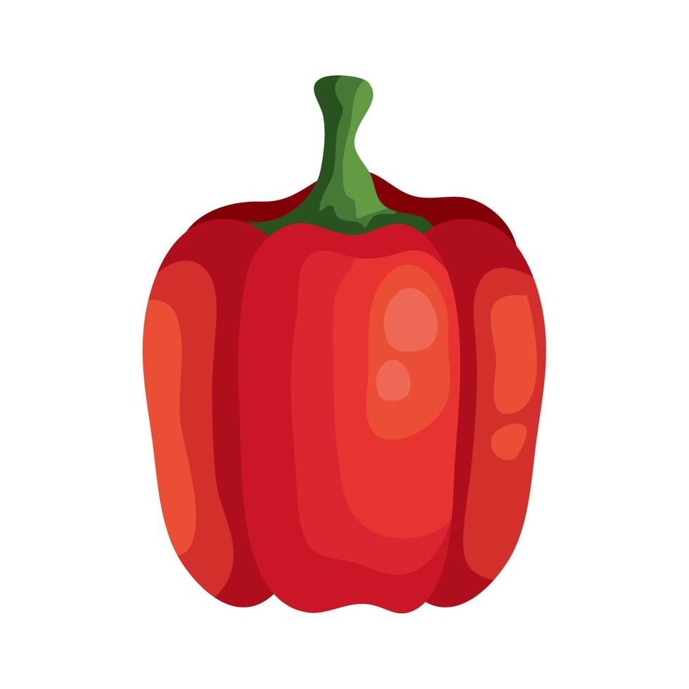 pimiento fresco vegetal icono aislado vector