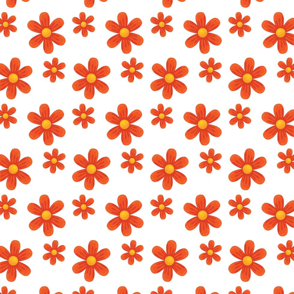 Isolated flowers background vector design