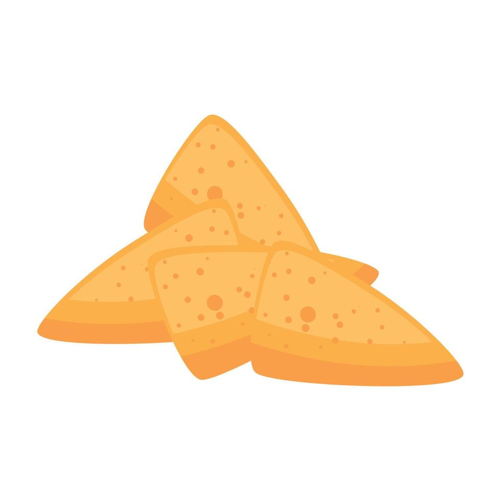 Isolated mexican nachos vector design