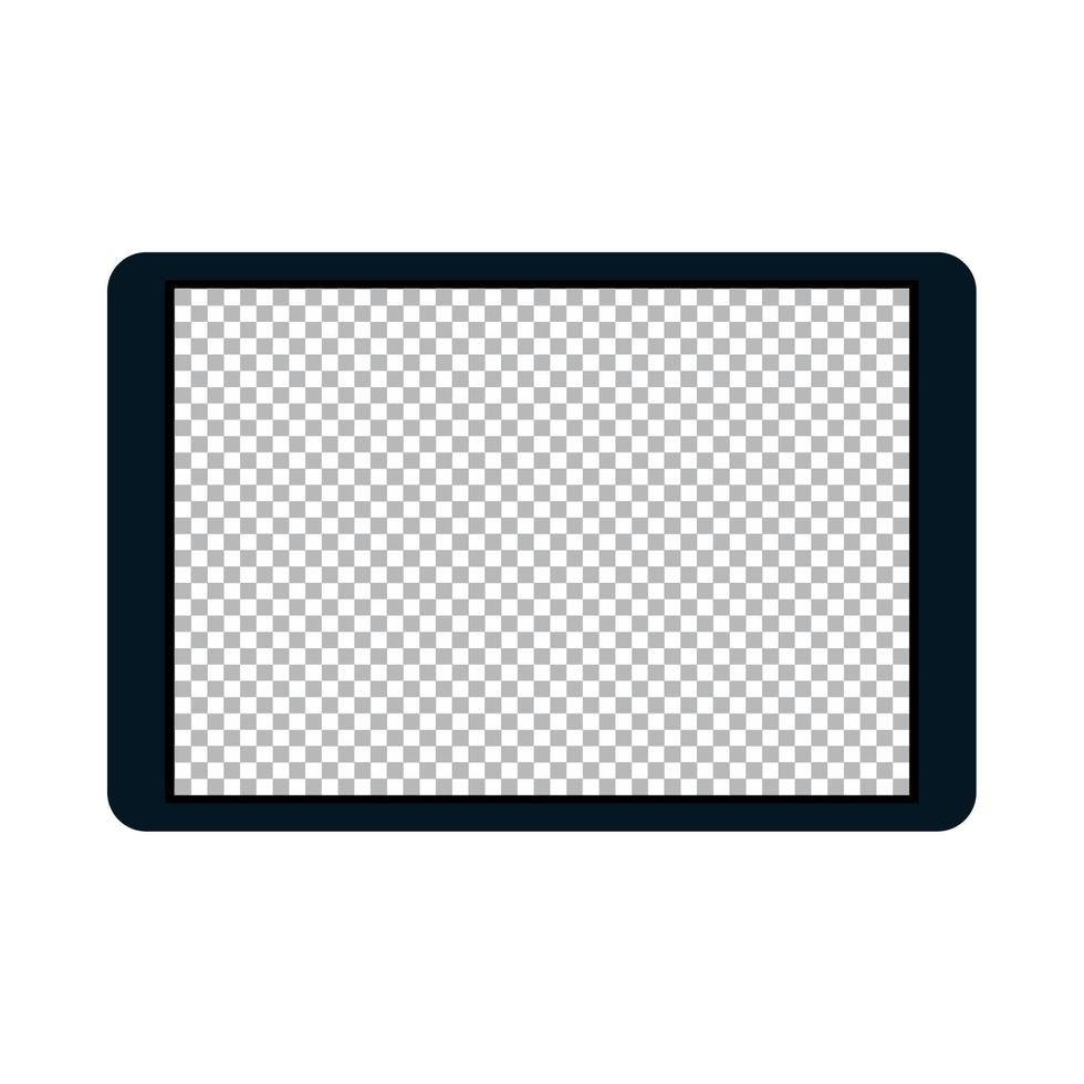 tablet device technology on white background vector